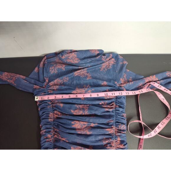 Free People Intimately Free Under it All Printed Mesh Bodysuit M - Picture 7 of 8